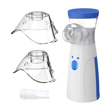 Ręczny inhalator parowy Nebulizator siatkowy Mały niebieski