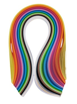 Paski do Quillingu Zestaw MIX 20 kolorów 5mm 200 szt. QUILLING