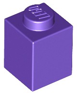 LEGO 3005 C purpurowa cegła belka brick 1x1 3szt