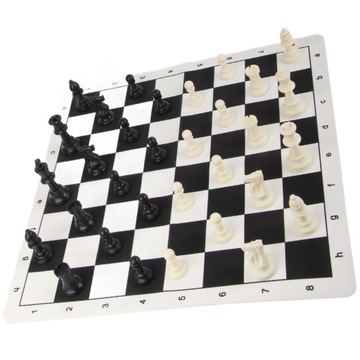 Портативный набор шахмат из полипропилена, 32 шахматные фигуры, шахматы, 24 шашки зеленого и белого цвета