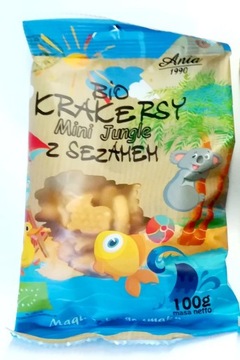 EKOLOGICZNE KRAKERSY PSZENNE Z SEZAMEM 100G