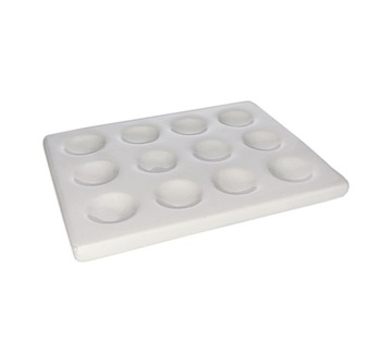 PŁYTKA PORCELANOWA 12 wgłębień 115x88mm