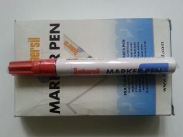 Marker Pen Red Ambersil farba akrylowa (czerwona)