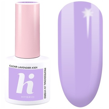 HI HYBRID LAKIER HYBRYDOWY 301 CLEAR LAVENDER 5ml