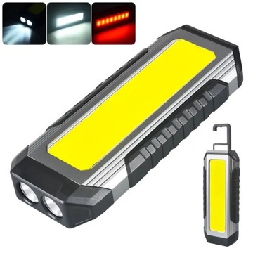 USB перезаряжаемый рабочий свет COB светодиодный фонарик Power Bank 18650 портативный
