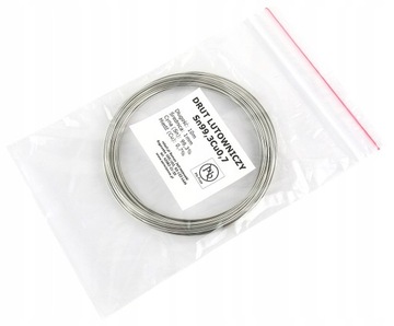 CYNA BEZOŁOWIOWA Sn99,3Cu0,7 ALUMINIUM MIEDŹ 10m