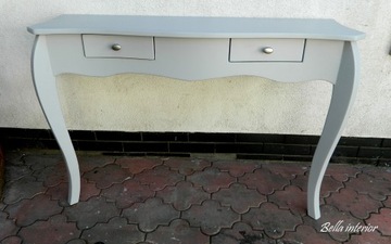 Консоль СЕРОГО цвета (2 ящика)