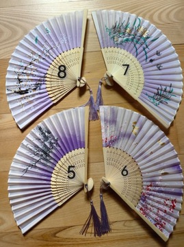 Элегантный деревянный бамбуковый веер с кисточкой LUX