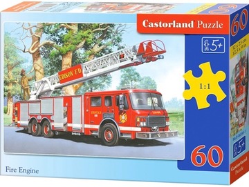 Castorland puzzle straż pożarna wóz strażacki 60