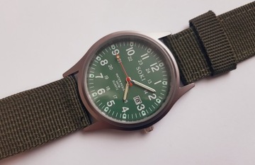 Nowy, wojskowy zegarek Soki, parciany pasek