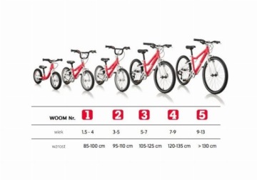 Детский велосипед Woom 2, красный, 14 дюймов