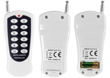 Радио 12-канальный 433MHz пульт дистанционного управления 12V DC + 2x 12-канальный пульт дистанционного управления