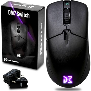 MYSZ GAMINGOWA DREAM MACHINES DLA GRACZY LED RGB + CICHE WYMIENNE SWITCHE