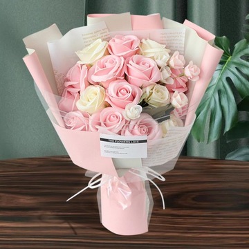 Rose Bukiet Mydło Urodziny Art