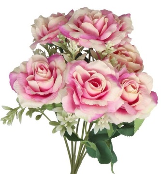 SZTUCZNE KWIATY GAŁĄZKI ROŚLINY RÓŻA RÓŻE JAK ŻYWE