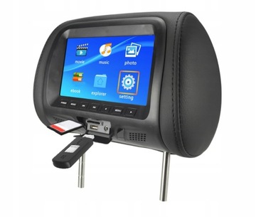 7inch Telewizor w tylnym zagłówku LCD samochodu