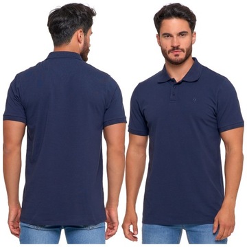 ELEGANCKA KOSZULKA POLO MĘSKA BAWEŁNIANA PREMIUM LINE KRÓTKI RĘKAW MORAJ XL