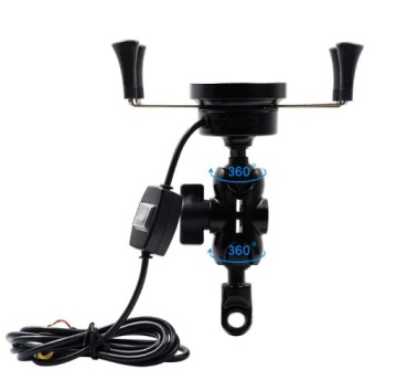 ДЕРЖАТЕЛЬ ДЛЯ ТЕЛЕФОНА ИНДУКТИВНОЕ ЗАРЯДНОЕ УСТРОЙСТВО 10 Вт USB QC3.0