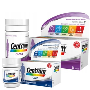 Centrum ONA Suplement diety 90 tabl. + Centrum ON 30 tab.