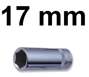Nasadka długa 3/8 6-kątna 17mm S04HD3117 Jonnesway
