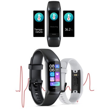 SMARTBAND ZEGAREK DAMSKI AMOLED PULS SPORT FIT