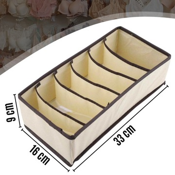 ORGANIZER NA BIELIZNĘ DO SZUFLADY SZAFY 6 SKARPET