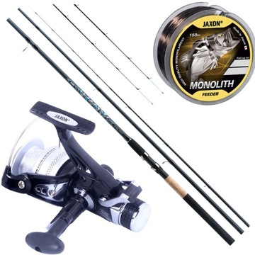 ZESTAW GRUNTOWY FEEDER Wędka + Kołowrotek JAXON