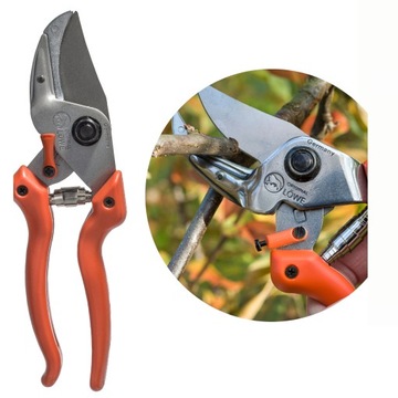 SEKATOR OGRODOWY KOWADEŁKOWY mały JEDNORĘCZNY do GAŁĘZI LOWE 8 .104 24 mm