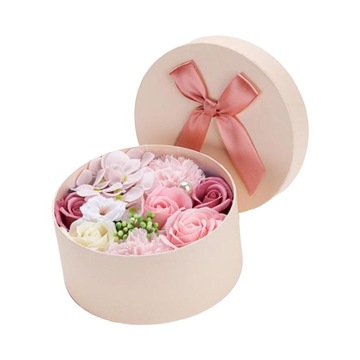 Mydło Rose Flower Box Kwiatowy Symulowane Kwiaty Różowy