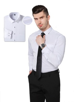 Koszula Męska Elegancka Wizytowa do garnituru KOSZULA Casual SLIM FIT