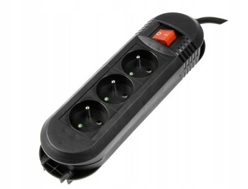 LISTWA ZASILAJĄCA COMFORT 3GN 3m Hama Bk