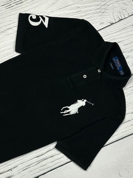 POLO RALPH LAUREN Koszulka Polo Męska Custom Fit Logowana r. XS