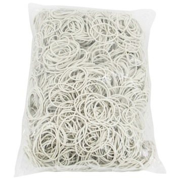 GUMKI RECEPTURKI 1 KG MOCNE rozmiar 20MM BIAŁE