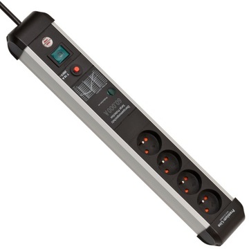 Przedłużacz przeciwprzepięciowy Protect-Line 4 gniazd 3m Brennenstuhl
