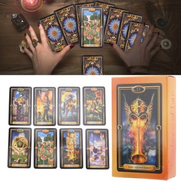 Классические 78 карт Таро - ЛЕГКОЕ ПОЗОЛОЧЕННОЕ ТАРО