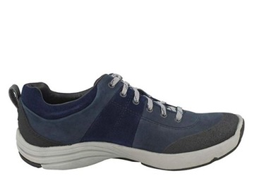 Clarks Buty sportowe granatowe skórzane wodoodporne Wave Andes 37