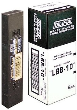 Ostrza segmentowe łamane do Noży Nożyków LBB-10 10 szt. 18mm Olfa