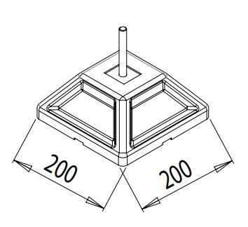 Регулируемое основание для теплового насоса FrameFoot FF-755 360 кг.