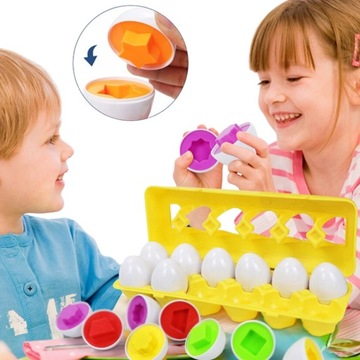 XL Набор Головоломок Образовательная Игра Монтессори Сортировщик Блоков Яиц Формы