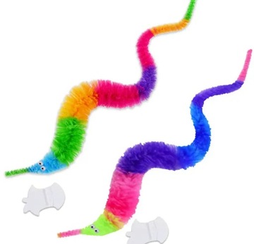 ВОЛШЕБНЫЙ ЧЕРВЯК НА ЛЕСКЕ, КАК ЖИВОЙ ДЛЯ ТРЮКОВ, ИГРУШКА-ЧЕРВЯК-АНТИСТРЕСС