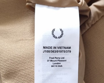 FRED PERRY J100 BRENTHAM CAMEL Twin Tipped JACKET Męska Kurtka XL