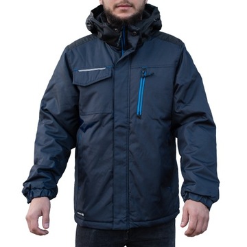 Работа на зимней куртке -с водонепроницаемым капюшоном