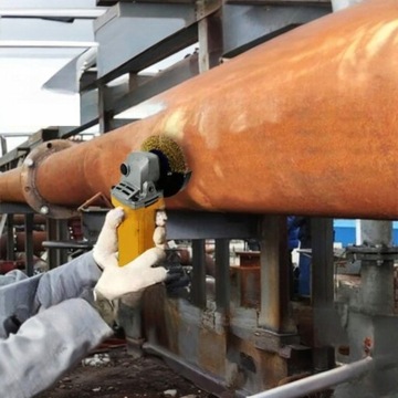 SZCZOTKA DRUCIANA 125mm M14 BOCZNA MOSIĄDZOWANA DO STALI METALU DREWNA RDZY