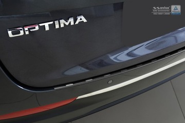 Kia Optima 4 Estate Черная накладка на задний бампер