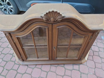 Шкаф-витрина, комод со сборками, стоячий, подвесной, антиквариат