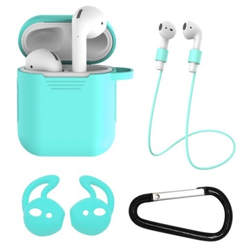 ETUI CASE POKROWIEC DO APPLE AIRPODS ZESTAW 4w1