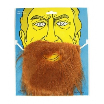 ИСКУССТВЕННАЯ БОРОДА С УСАМИ. БОРОДАТЫЙ, КРАСНЫЙ УСЫ