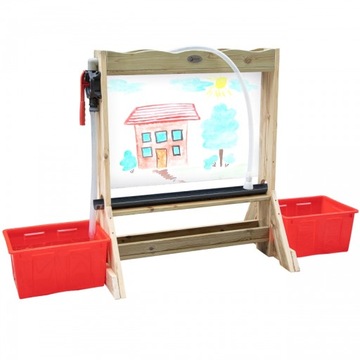 CLASSIC WORLD EDU Набор двусторонний мольберт для рисования на доске с насосом