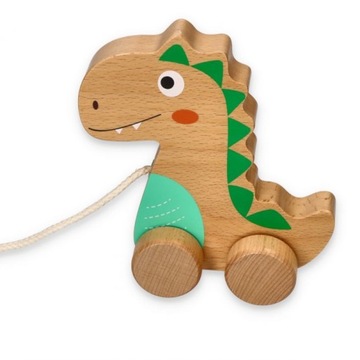 Dinozaur na sznureczku do ciągnięcia Lelin