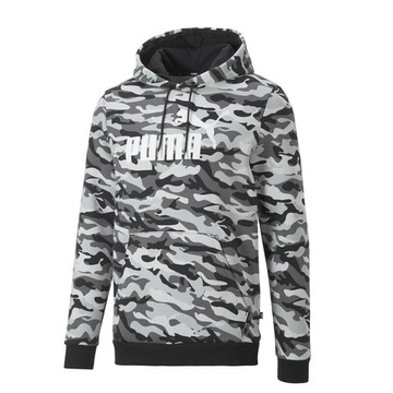 SPORTOWA BLUZA MĘSKA MŁODZIEŻOWA KANGURKA PUMA LUŹNA Z KAPTUREM